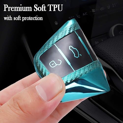 Miniatura 5 de QKSD Funda para llavero VW, Volkswagen, funda para llavero Volkswagen VW Jetta Beetle Polo Cross Gran Sagitar Santana Jetta Accesorios Premium Soft