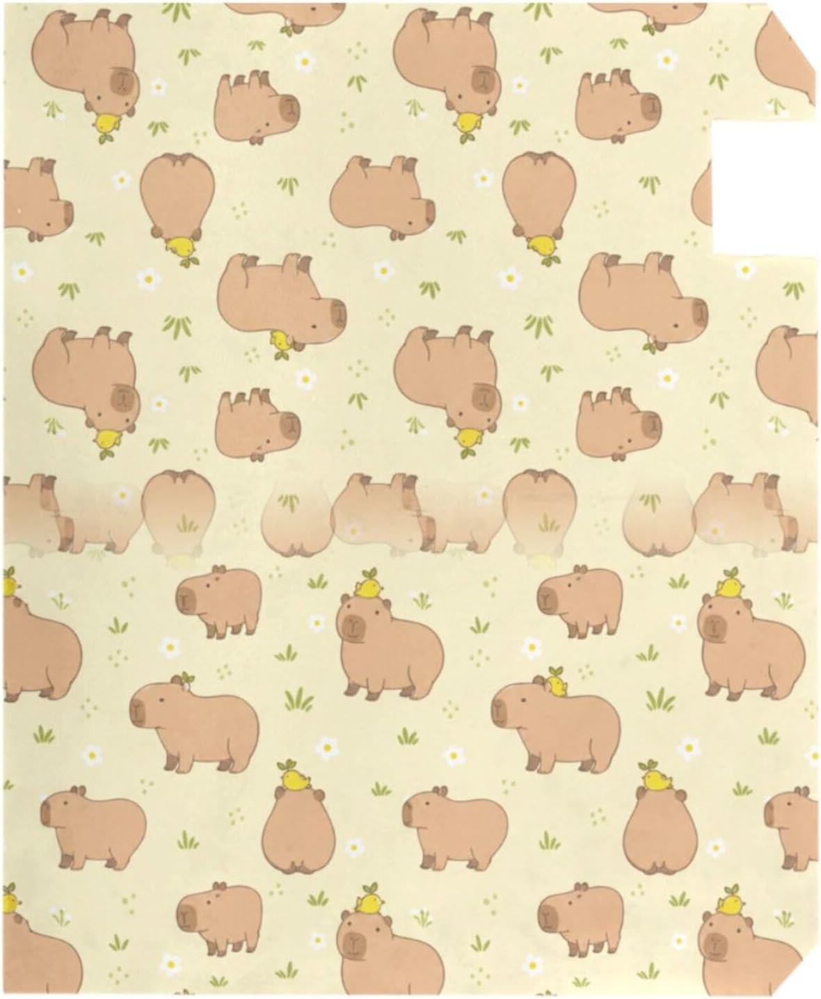 Capybara Floral Mailbox Covers Magnetic Garden Yard Home Decor Standard Size 21" x 18" image 3
