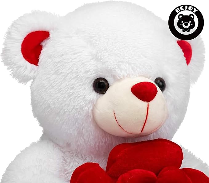 Oso de Peluche BEJOY 16 pulgadas Sosteniendo Rosa miniatura 8
