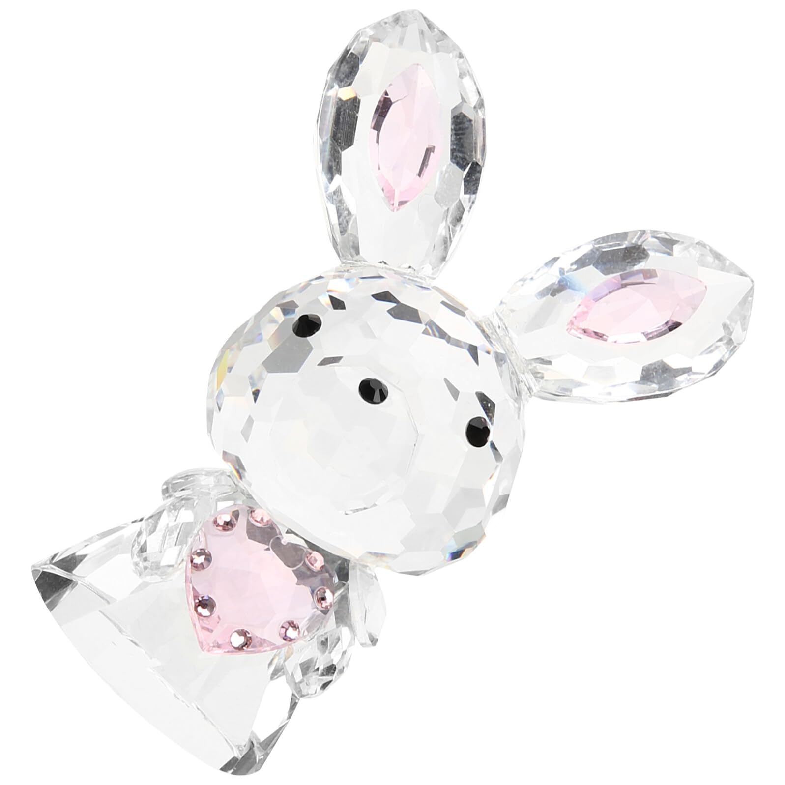 Figurine lapin en cristal SHINEOFI statuette decorative intérieur extérieur
