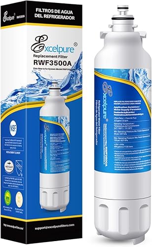 EXCELPURE  Replacement for  LT800P, ADQ73613402, ADQ736134, ADQ73613408, ,46-9490, LMXS30776s, LSXS26326S, LSXS26366S, LMXC23746S, LMXC23746D, 1PACK