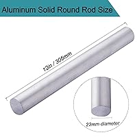 Vista 25 de 1" Aluminum 6061 Round Rod 12" Long, 1" Diameter Solid T6511 New Lathe Bar Stock
