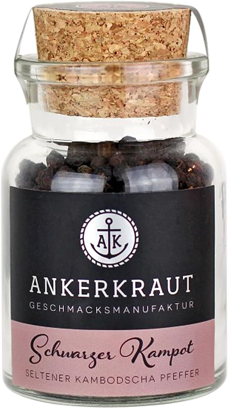 Black Kampot 80g Cork Jar
