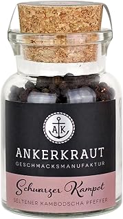 Ankerkraut Kampot - Pimienta (grano entero, 80 g, vidrio de corcho), color negro