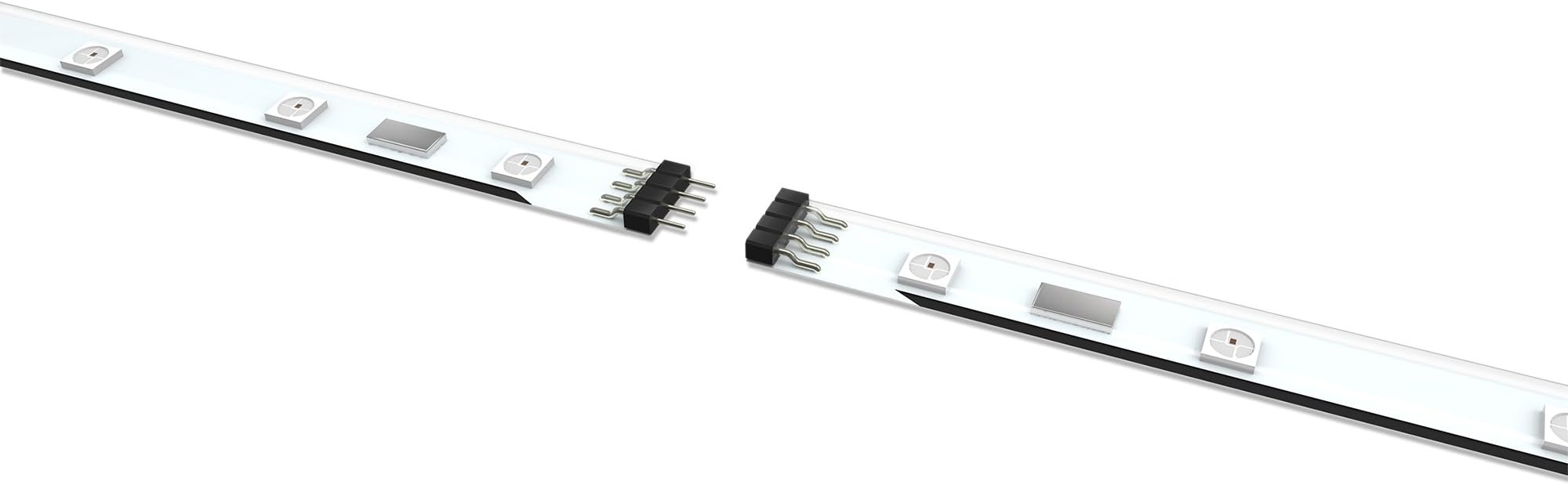 NZXT Hue+ RGB LED Strips Extension Kit - 2x RGB LED Strips, Extension kit for Hue+, CAM-Powered - AC-HPL03-10