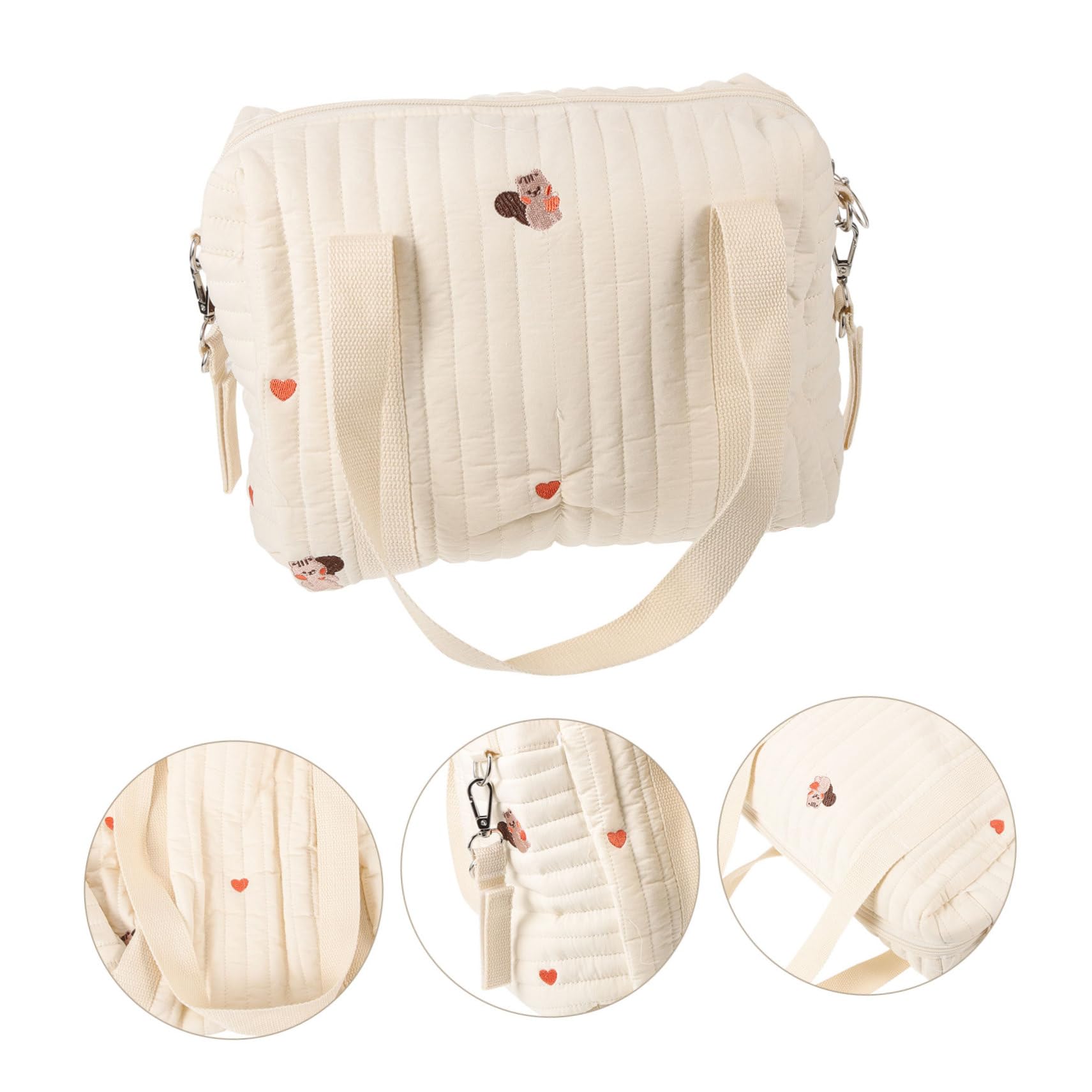Borsa per Pannolini da Viaggio in Cotone, Pratica e Durevole, da Appendere al Passeggino, per Riporre Pannolini e Accessori Bebè