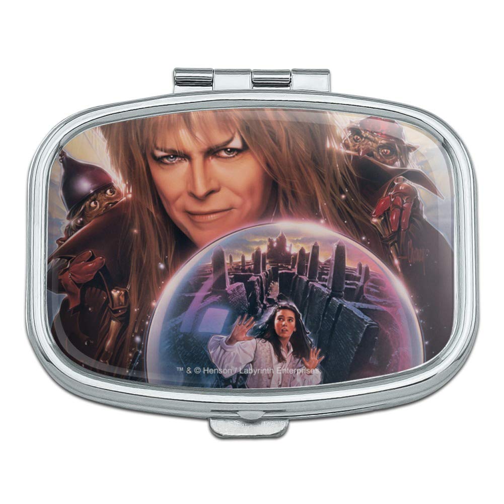 Graphics & More Labyrinth Crystal Ball Goblin King Jareth David Bowie Rectangle 2-Compartment Pill Case Trinket Gift Box