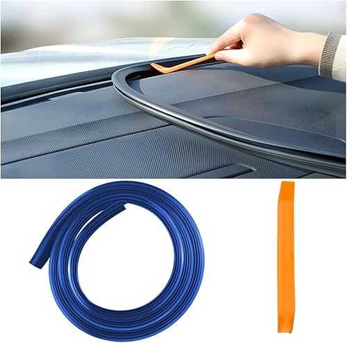 AUCELI Tira de sellado de tablero de automóvil, pelacables de goma para parabrisas de automóvil, a prueba de polvo y aislamiento acústico,