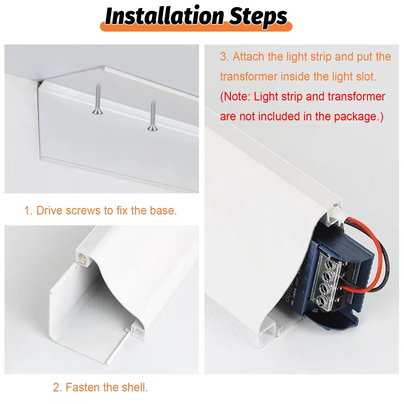 Dwustronny system oświetlenia LED do taśm 8 mm, aluminiowy kanał ścienny i sufitowy, obudowa listwy przypodłogowej, 14,0 m, dekoracja domu