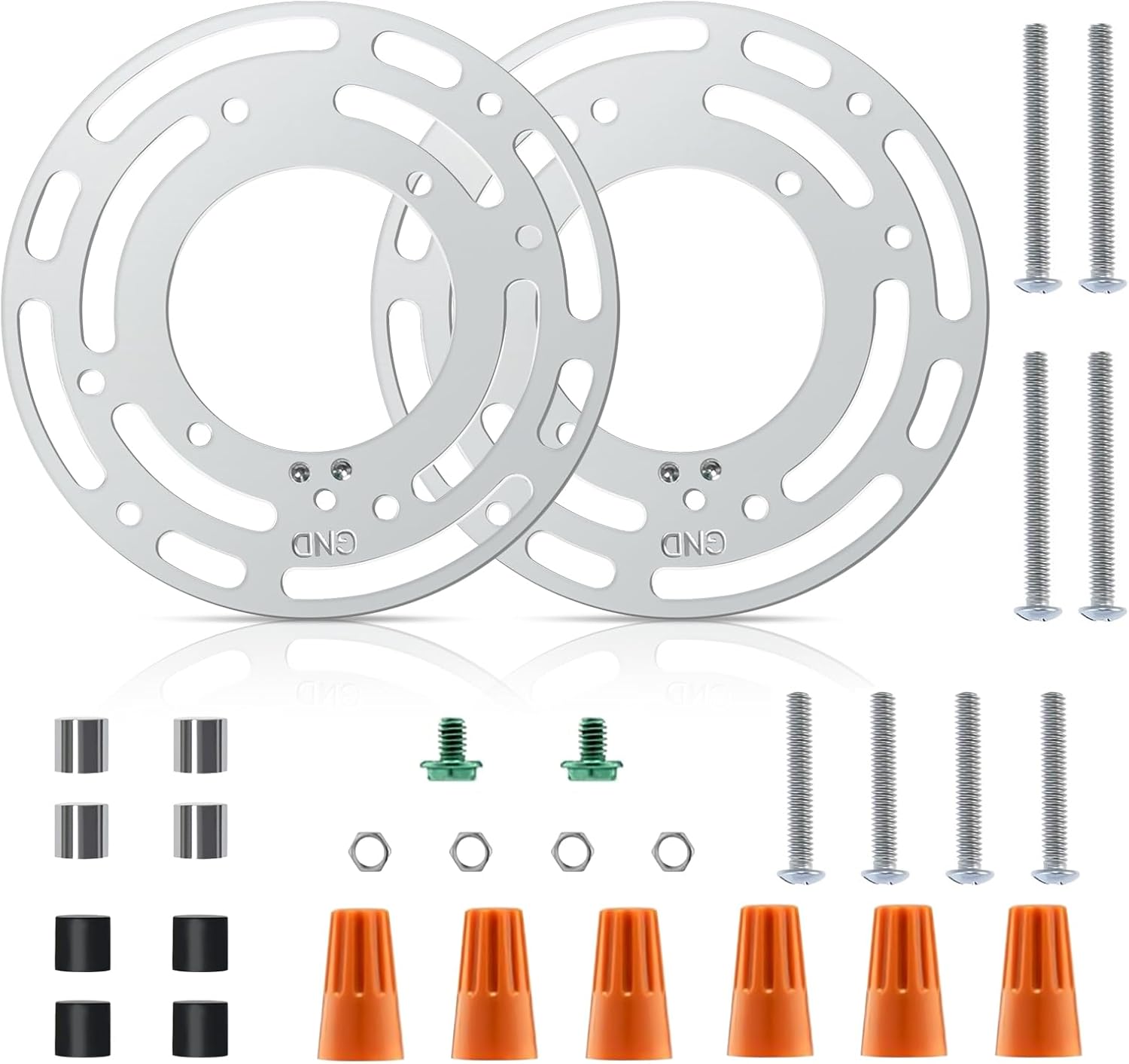TEMINBU 2 Pack Light Fixture Mounting Bracket, Round Universal Light