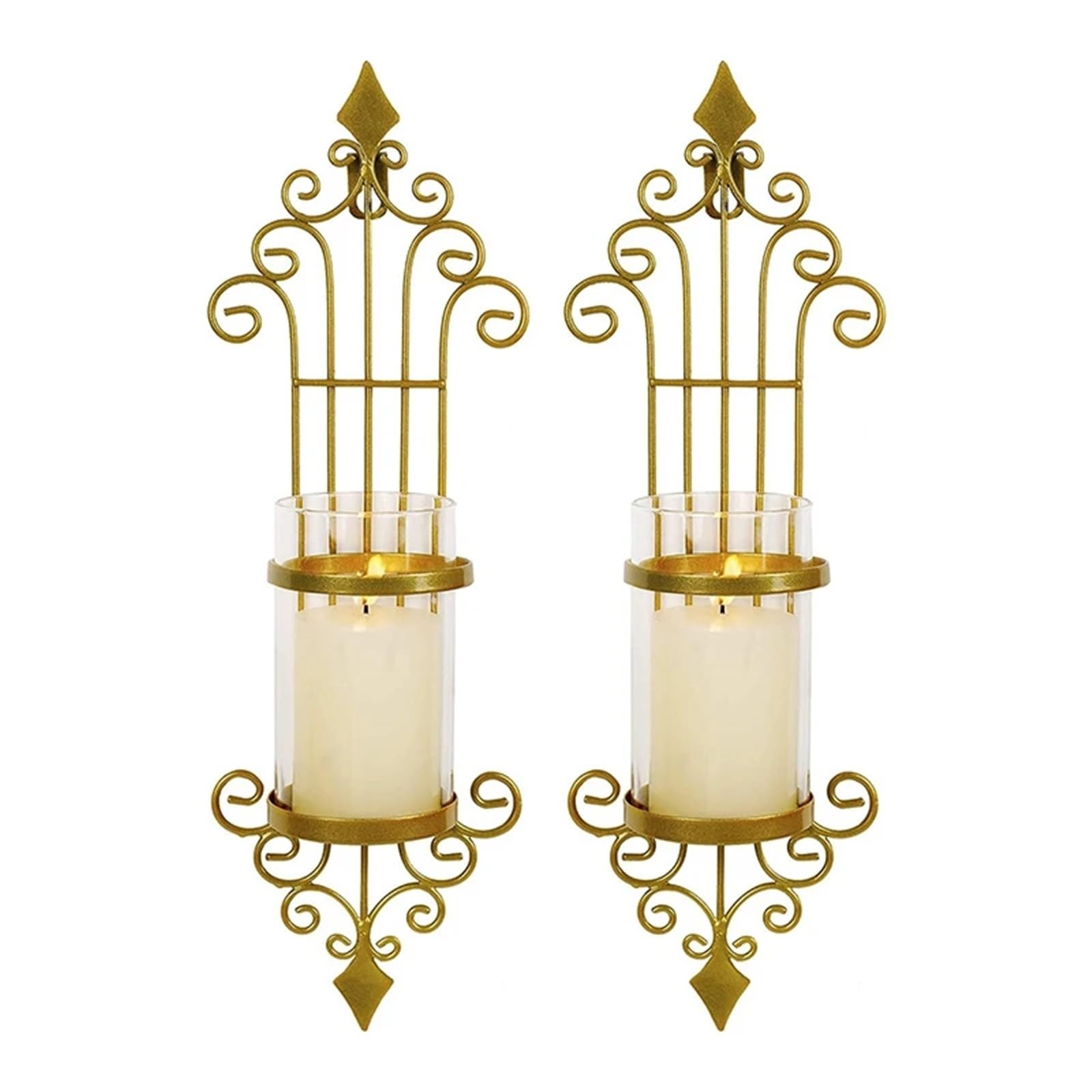 Portavelas de pared elegante para crear ambientes acogedores en tu salón o terraza