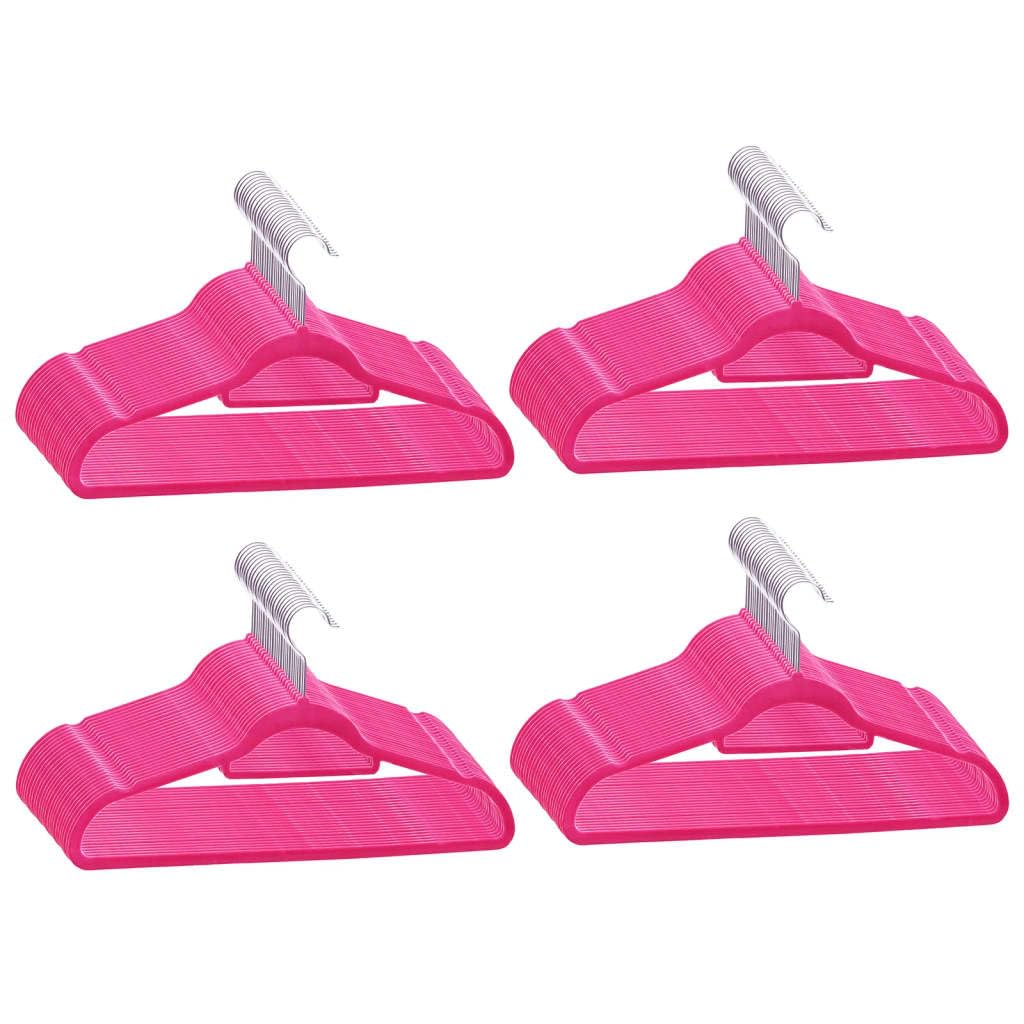 Genérico Juego de Perchas Ropa 100 uds Antideslizantes Terciopelo Rosa,Casa y jardín,Productos del hogar,Organización y Almacenamiento,Almacenamiento de Ropa y armarios,Perchas-289925
