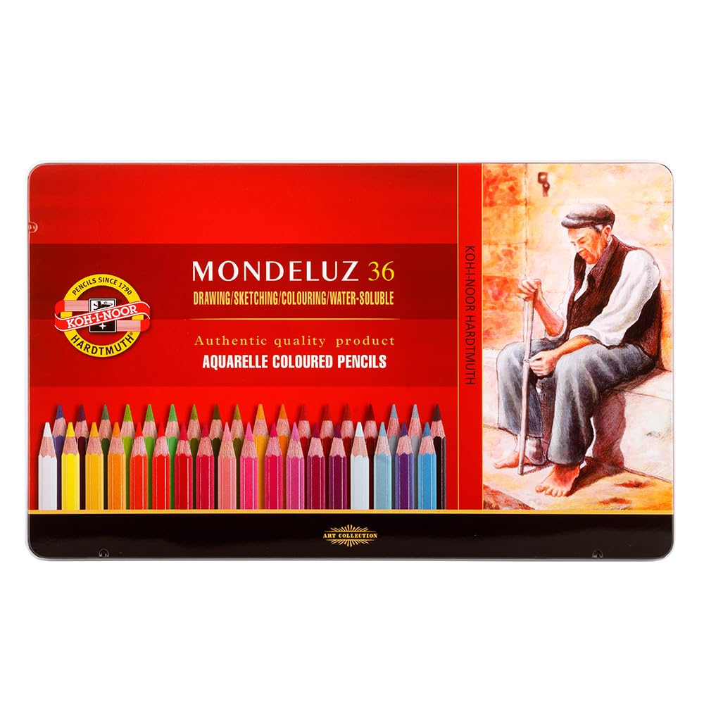 Koh-I-Noor Mondeluz acerellable Buntstifte 36-pack Metall in verschiedenen Farben Multicolour sortiert
