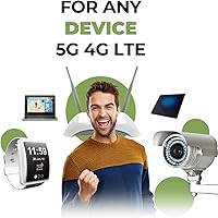 Vista 2 de Tarjeta SIM de datos prepagada de EE. UU. 5 GB por 30 días, soporte para tarjeta SIM 5G 4G LTE para red AT&T, SIM para cámaras de seguridad