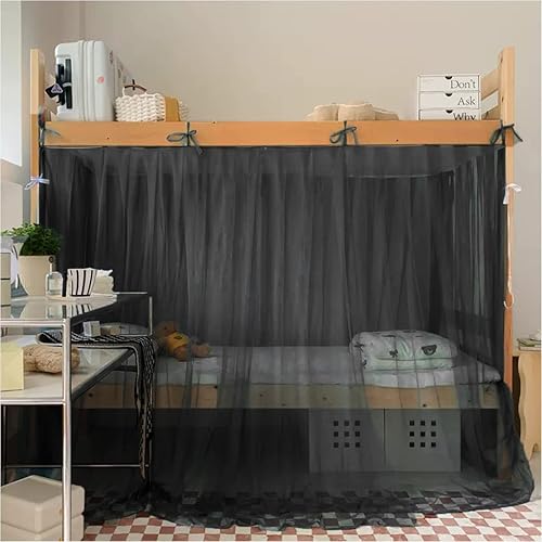 4 postes esquineros para dormitorio de estudiantes, litera, mosquitera, para cama de estudiantes, cortinas de cama para dormitorio de estudiantes,