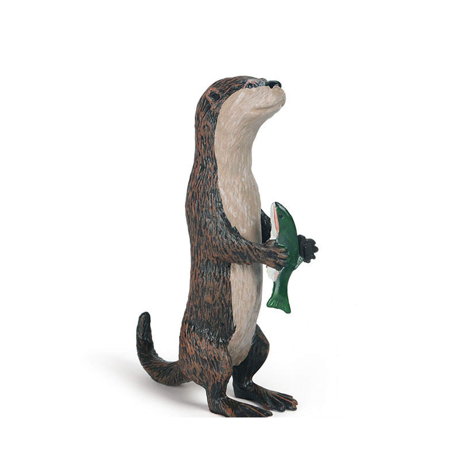 Figura Animale Realistica Lontra JOKFEICE - Giocattolo Educativo In Plastica Per Bambini +3 Anni - Cake Topper E Regalo Natale