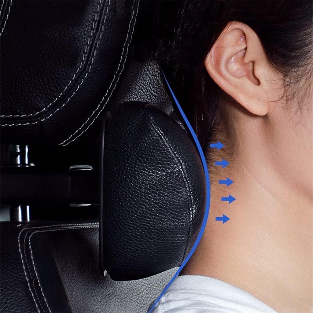 Car Neck Pillow PU Leather Auto Rest Cushion 3D Memory Foam Universal Neck Rest Cushion for Seat Chair in Auto