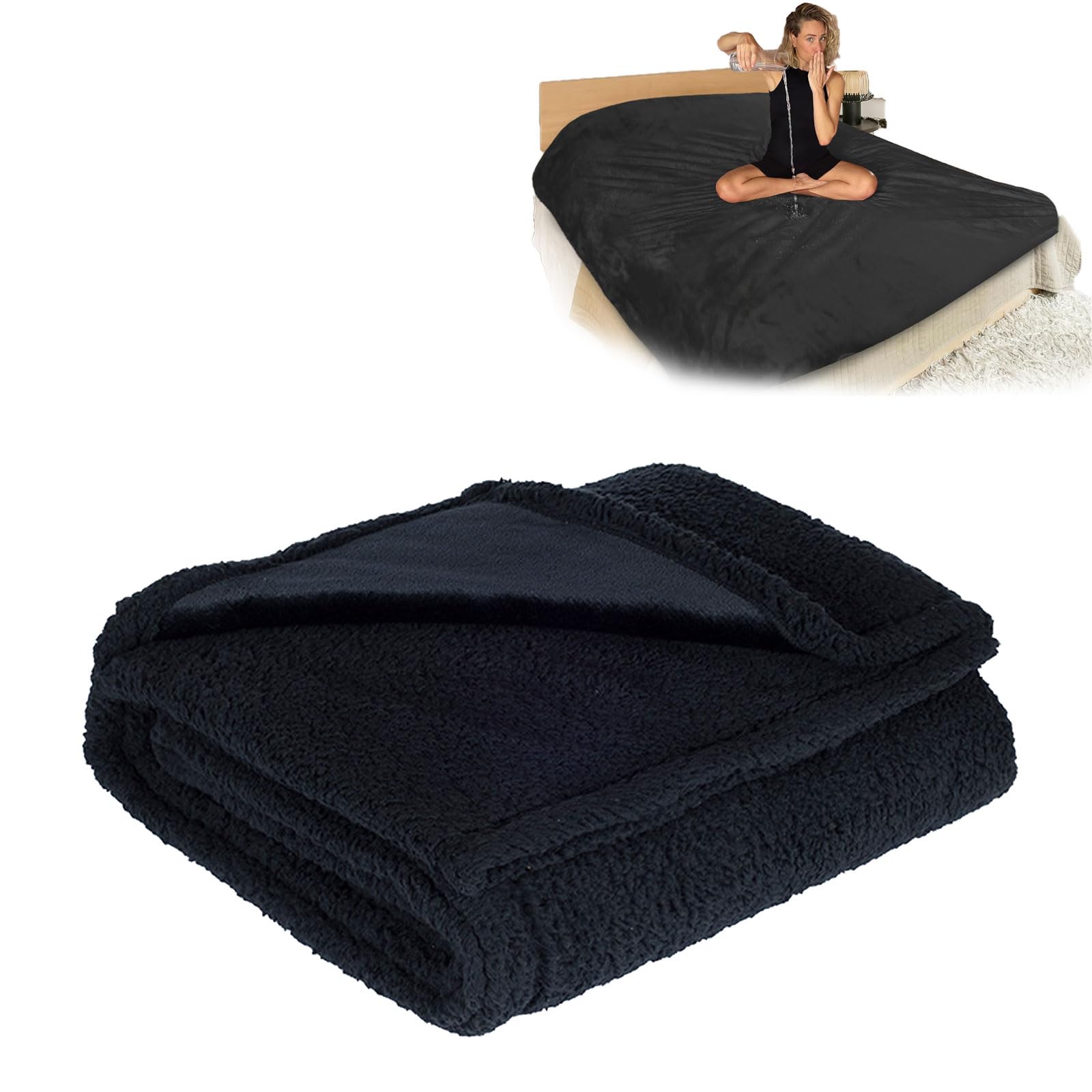 Berisyios Liebesdecke Wasserdicht FüR Sex, wasserdichte Sexdecke Aus  Weichem Polarfleece, Super Weich Liebesdecke In Der Waschmaschine Waschbar  (Schwarz, M: 100 x 145 cm) : Amazon.de: Küche, Haushalt & Wohnen
