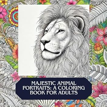 Artistic Animal Portraits for Creative Minds: A Coloring Book for Adults (Artistic Coloring for Adults)