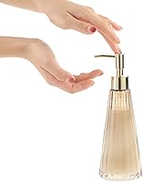 Vista 5 de MyGift 2 Pcs Vintage Soap and Lotion Dispenser Set, Smoked Glass and Brass Liquid Pump Dispenser with Vertical Ribbed Design