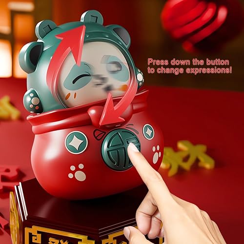 Miniatura 8 de Estatuas de porsperidad de Feng Shui, 2 piezas de perros Fu Foo, un par de león guardián verde, la mejor inauguración de la casa, felicitaciones