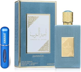 Perfume Ameer Al Arab Imperium Original 100ML, Perfume Árabe Unisex de Larga Duración, Eau de Parfum Importado desde Dubái, Incluye Atomizador Recargable 5ML, Fragancia Floral y Dulce (Imperium)