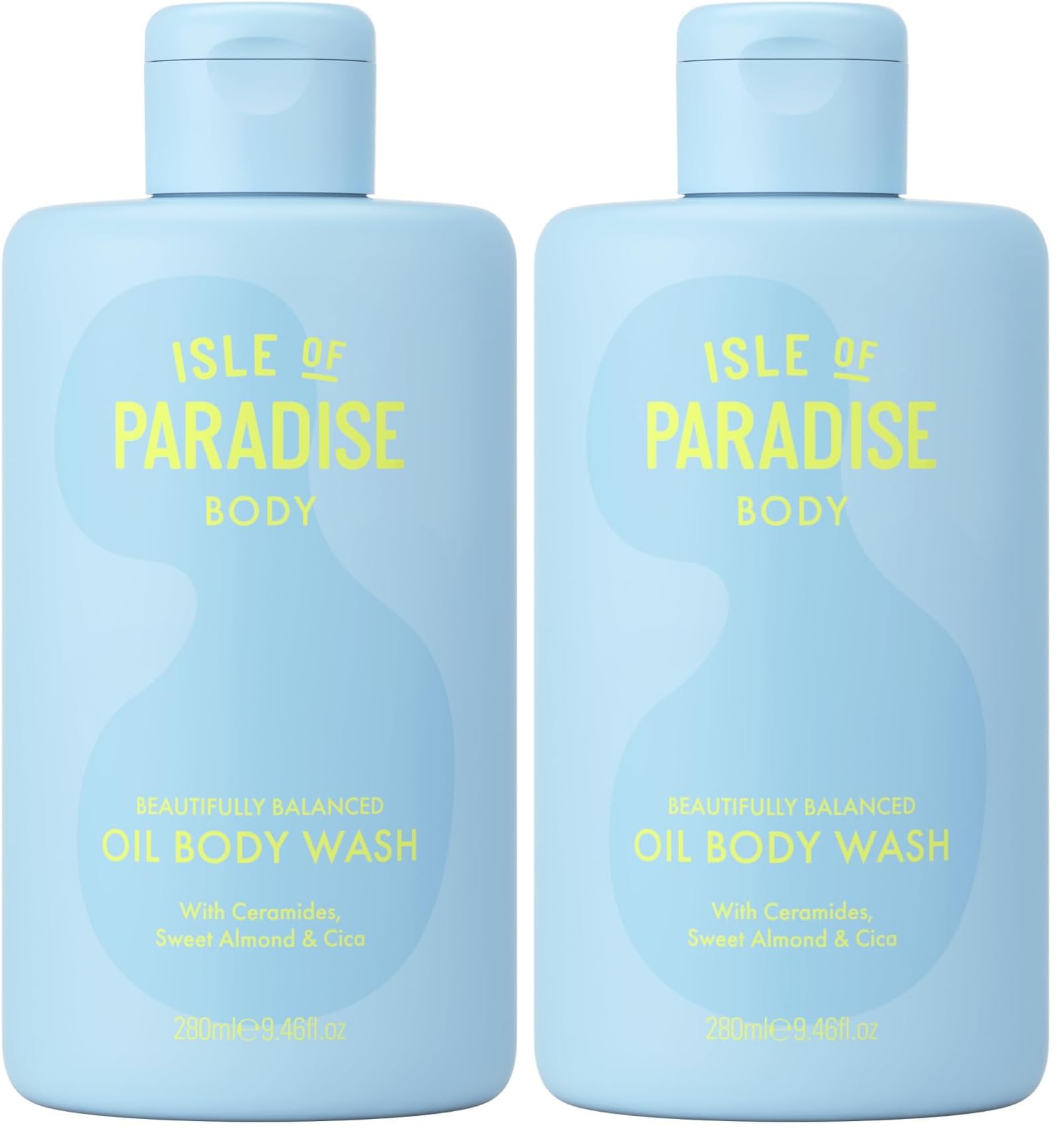 Isle of Paradise Balanced Oil Cleanser - For Soft Smooth Skin - Skin Barrier Body Wash with Ceramides