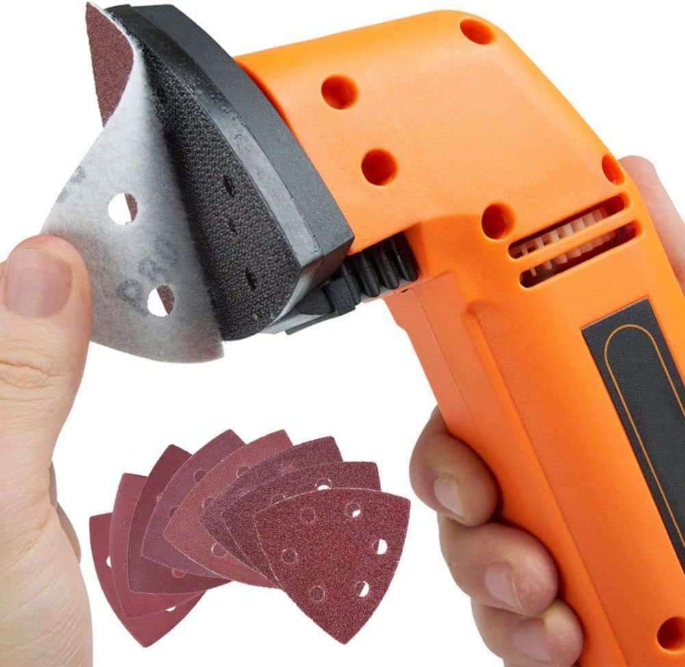 60 Stuks Schuurpapier Driehoekschuurmachine Klittenband 6 Gaats Delta Schuurmachine Korrel 40-240 voor Multischuurmachine