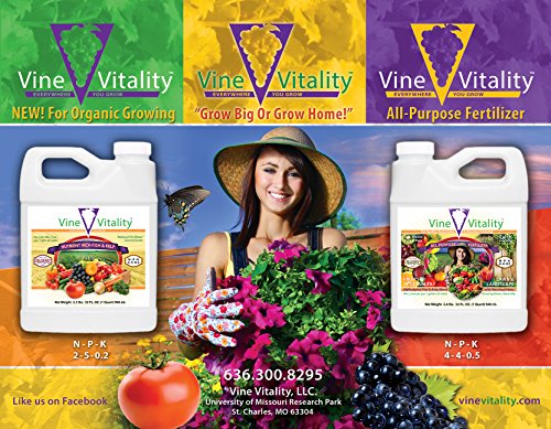 Vine Vitality All Purpose Fish & Kelp Liquid Fertilizer Concentrate, 32Oz. #TOP3