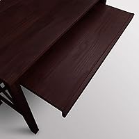 Vista 13 de Casual Home Montego - Escritorio plegable con bandeja extraíble, color espresso