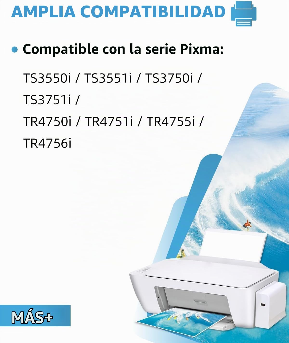 Tinta 575 576 XL, Cartuchos PG-575 CL-576 XL Reemplazo para Cartuchos Tinta Canon 575 576, Cartuchos 575 576 XL Negro & Tricolor para Impresoras Pixma TS3550i TS3551i TS3750i TR4750i TR4751i