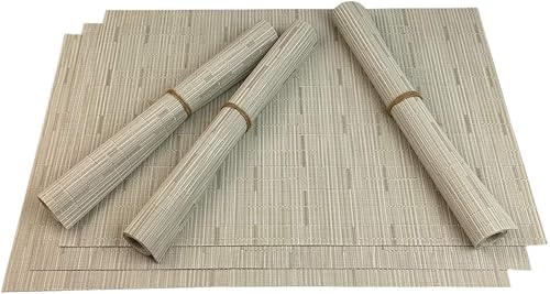 Miniatura 2 de Red-A - Manteles individuales para mesa de comedor, resistentes al calor, lavables, fáciles de limpiar