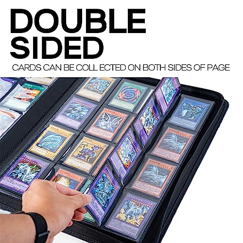 Drzerui 16-POCKET TRADING CARD BINDER Premium 1000+ Pocket Card Binder, 16-Pocket Ringless Trading Card Album Folder Compatible With Yugioh Cards & Yu-Gi-Oh Trading Cards thumb #4