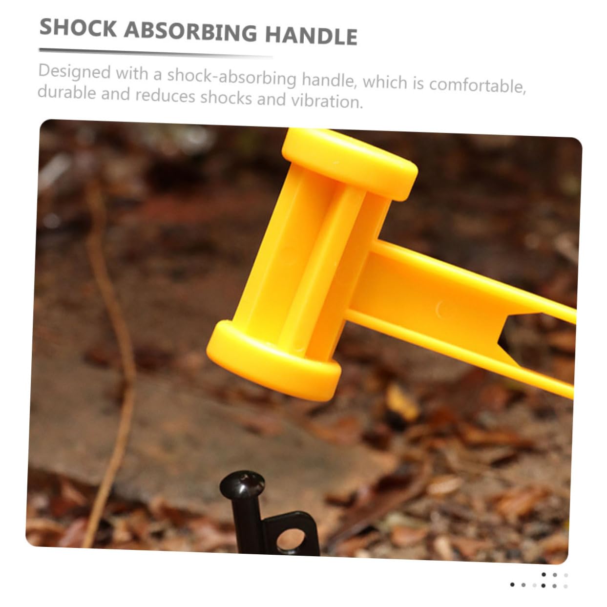 Abaodam Outdoor Camping Hammer 3pcs Plastic Mallet Non-Slip Grip Tent Stake Tool Weatherproof Tear-Resistant Lightweight