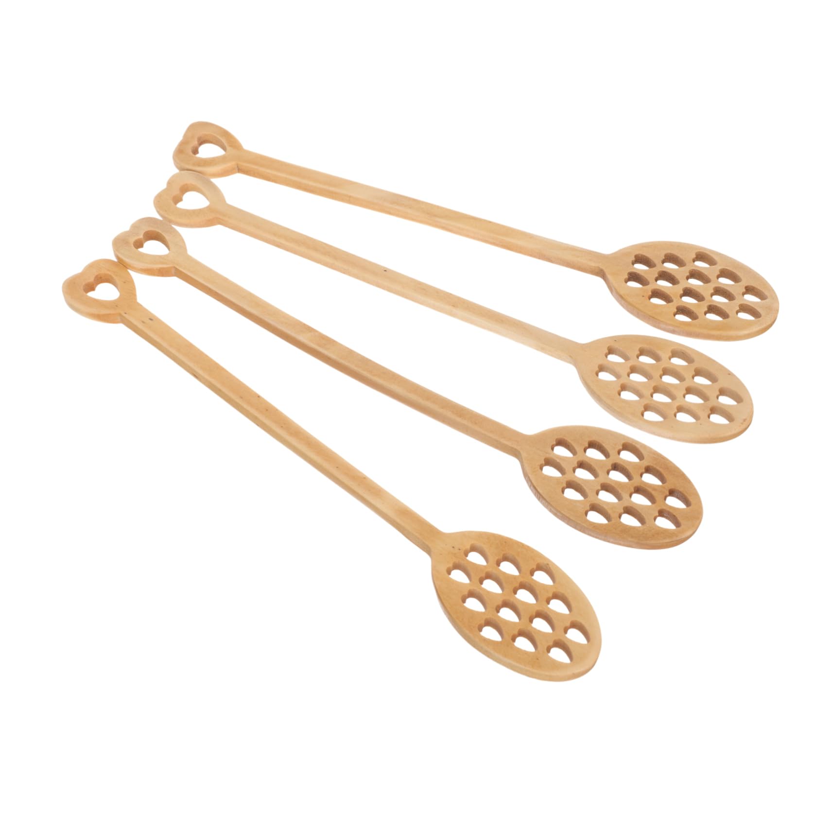 BRIGHTFUFU 4pcs Honey Stick Honey Dipper Stick Mini Whisk Honey Stirring Sticks Mini Honey Long Mixing Spoons Household Stirring Sticks Honey Stirring Spoons Honey Wand Wooden