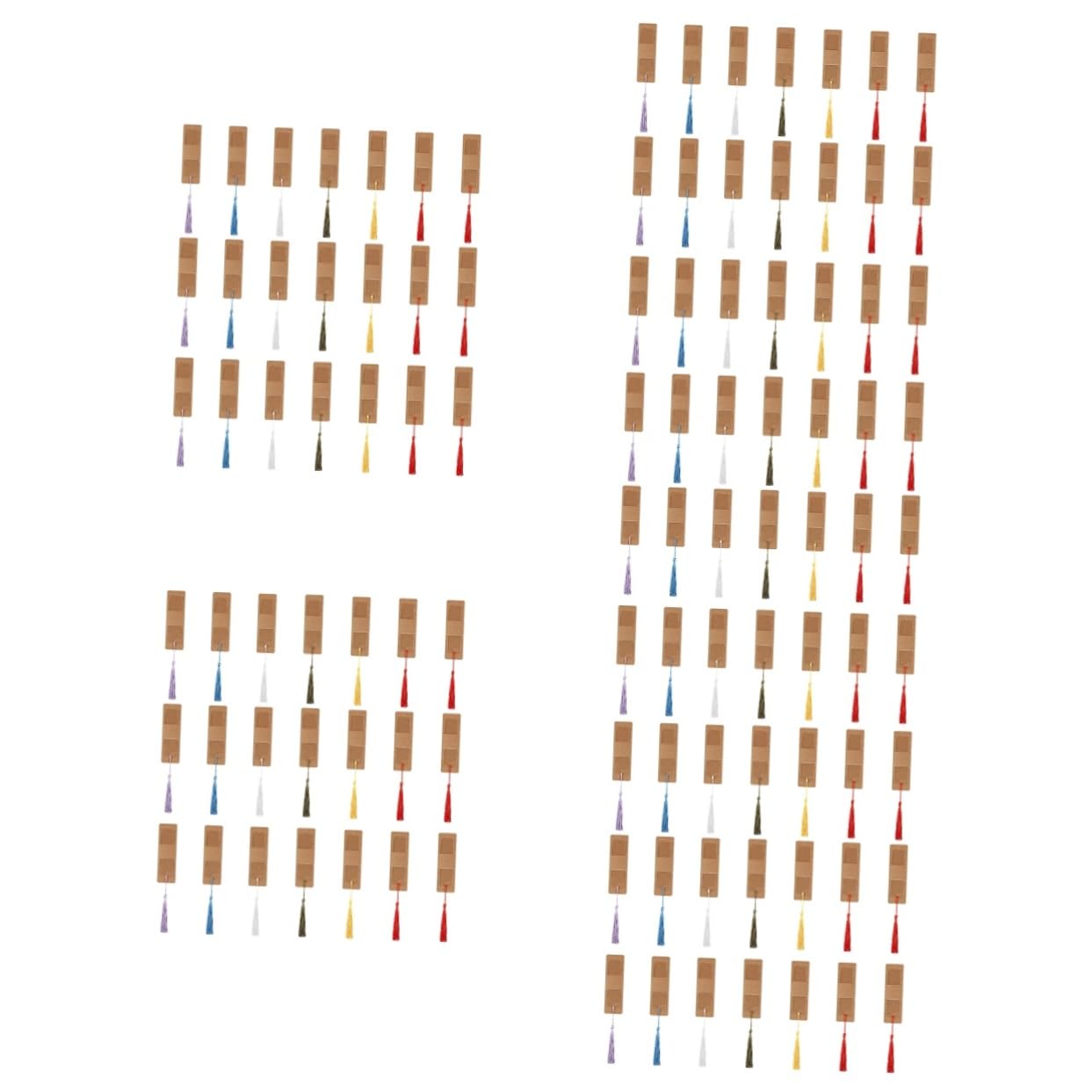 HOMSFOU 150 Set Set Di Segnalibri Spazi Vuoti Marcatore Marcatori Per Segnalibri Unici Segnalibro Delicato Segnalibro Con Nappa Segnapagina Del Libro Simpatici Carta Kraft
