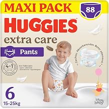 Huggies Extra Care Size 6 16-30kg 4 Packs of 22 Nappies - 4520g Packaging May Vary