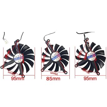 CF1015U12D 95mm 12V 0.55A 4 Pin Graphics Card Cooling Fans Replacement for XFX RX 6800 6800XT 6900XT Speedster Video Card Cooler Fan