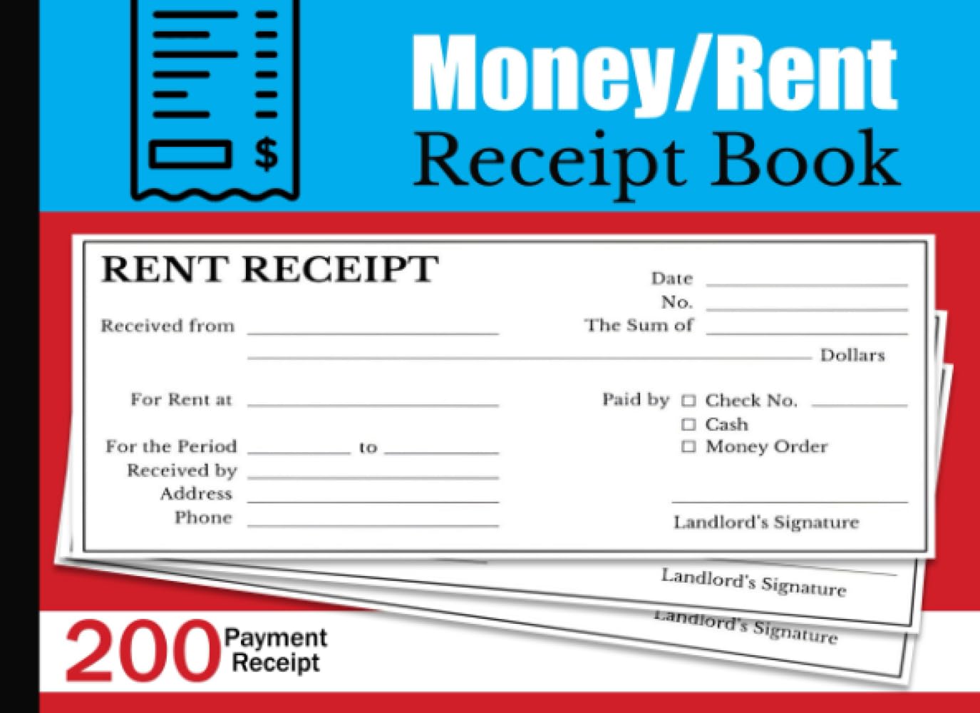 Amazon.com: Money Rent Receipt Book: Tenant Rent payment receipt ...