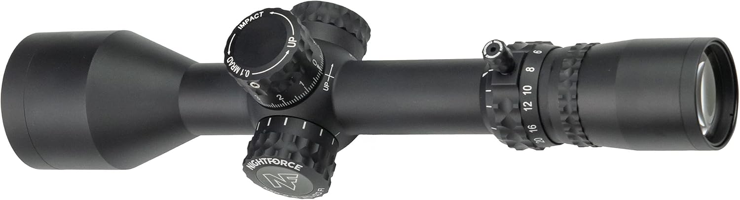 Nightforce NX8 2.5-20x50mm F1 Compact Riflescope - First Focal Plane (FFP), DigIllum Illuminated Reticle, ZeroStop, Adjustable Parallax, Long Range Precision Scope