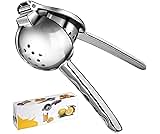 Lemon Squeezer, Sopito Lemon Juicer Stainless Steel with Soft Grip Handle for Squeeze Limes and Citrus, Heavy Duty Citrus Squeezer Press Manual Juicer