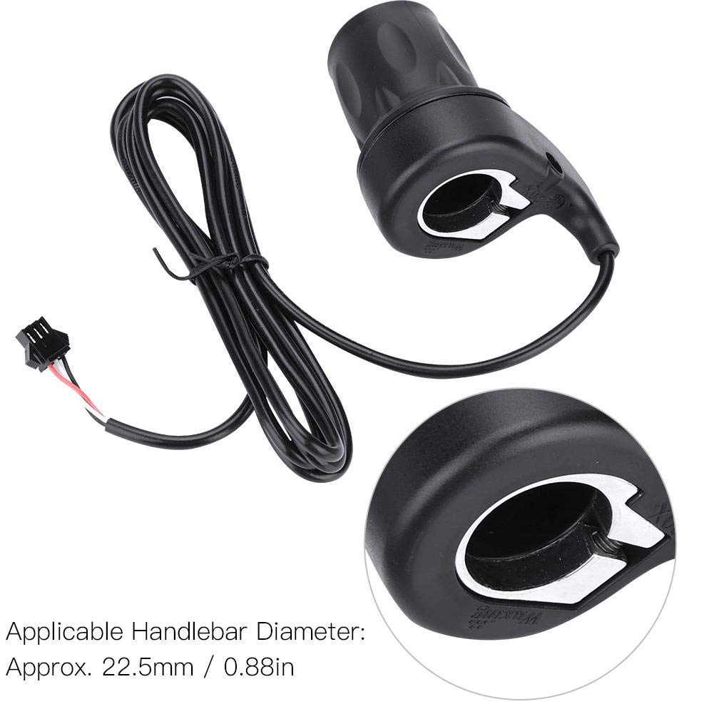 Nikou Manopola acceleratore velocità scooter - 1 paio bici elettrica universale E-bike ad alta sensibilità Pochi guasti per manubrio da 22,5 mm