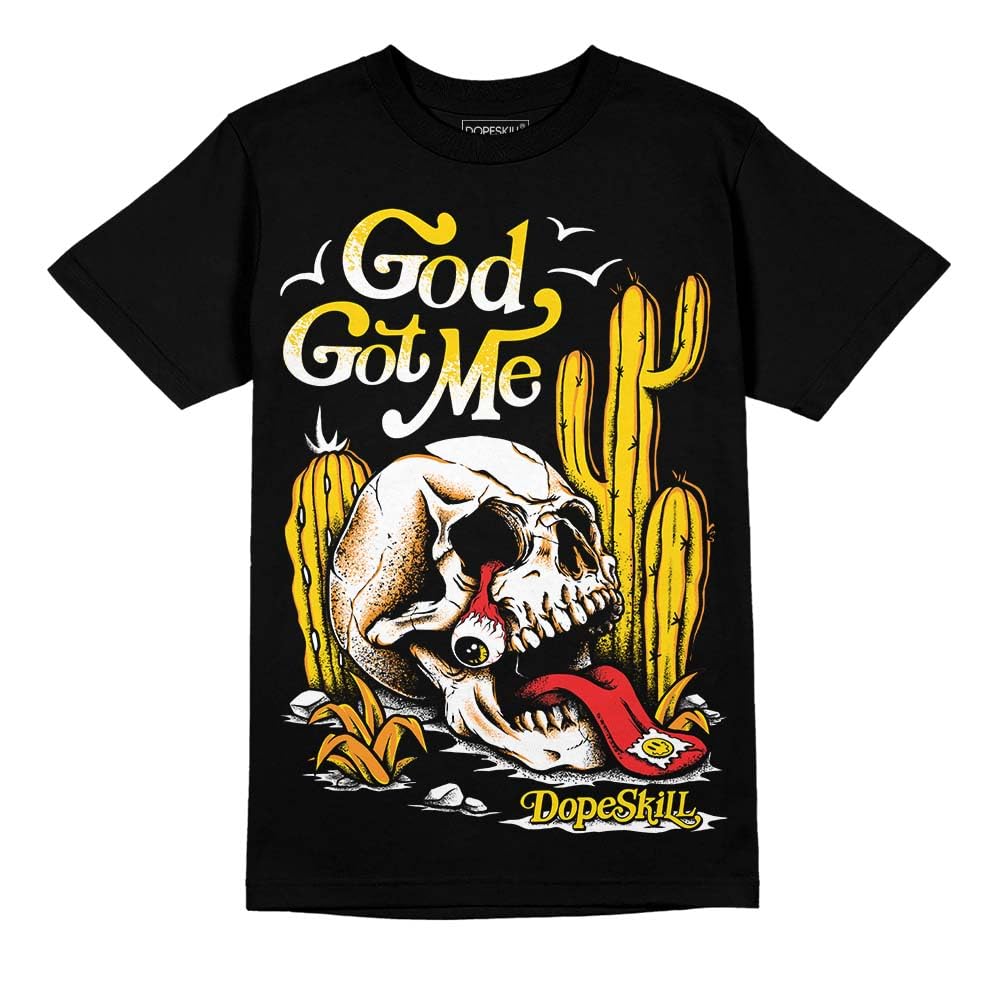 DopeSkill Halloween Graphic Tee Yellow Ochre 6s Streetwear