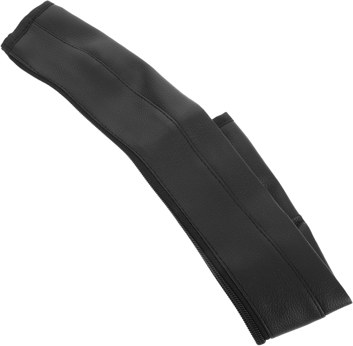 Stroller Handlebar Cover Pu Leather Handle Grip Protector with Zipper Removable Washable Sleeve Stroller Armrest Handle Wrap