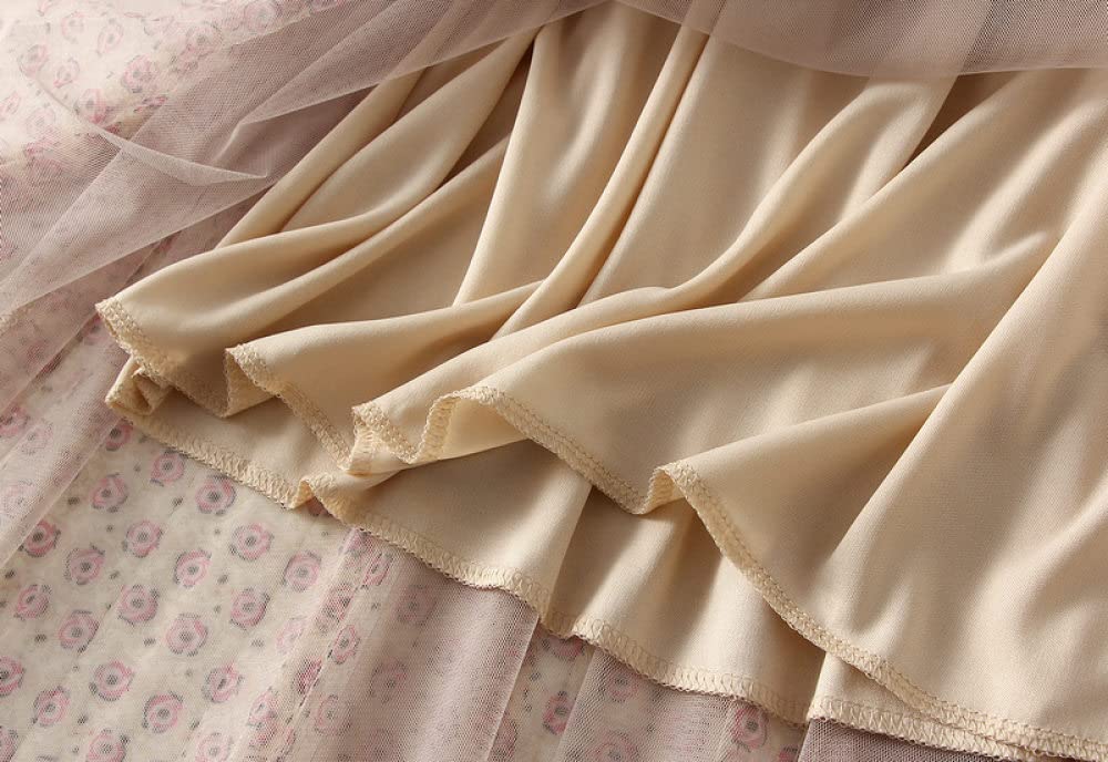 Röcke Damen,Damen Midirock Rosa Druck Elastische Hohe Taille Boho Blumen Plissee Tüllrock A-Linie Swing Geraffte Lagenmode Lange Röcke Für Mädchen Damen,M