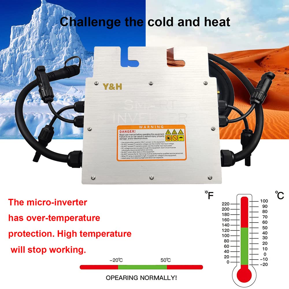 Amazon.com: Y&H 600W Grid Tie Micro Inverter with Cloud Monitoring