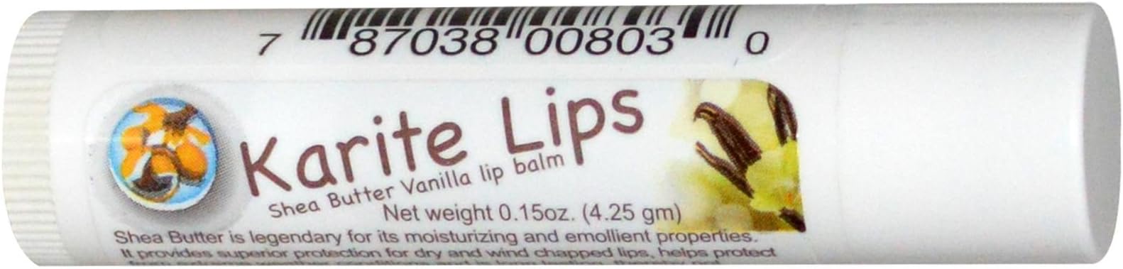 Mode de Vie Karite Lips Shea Butter Vanilla Lip Balm 0.15 oz Balm