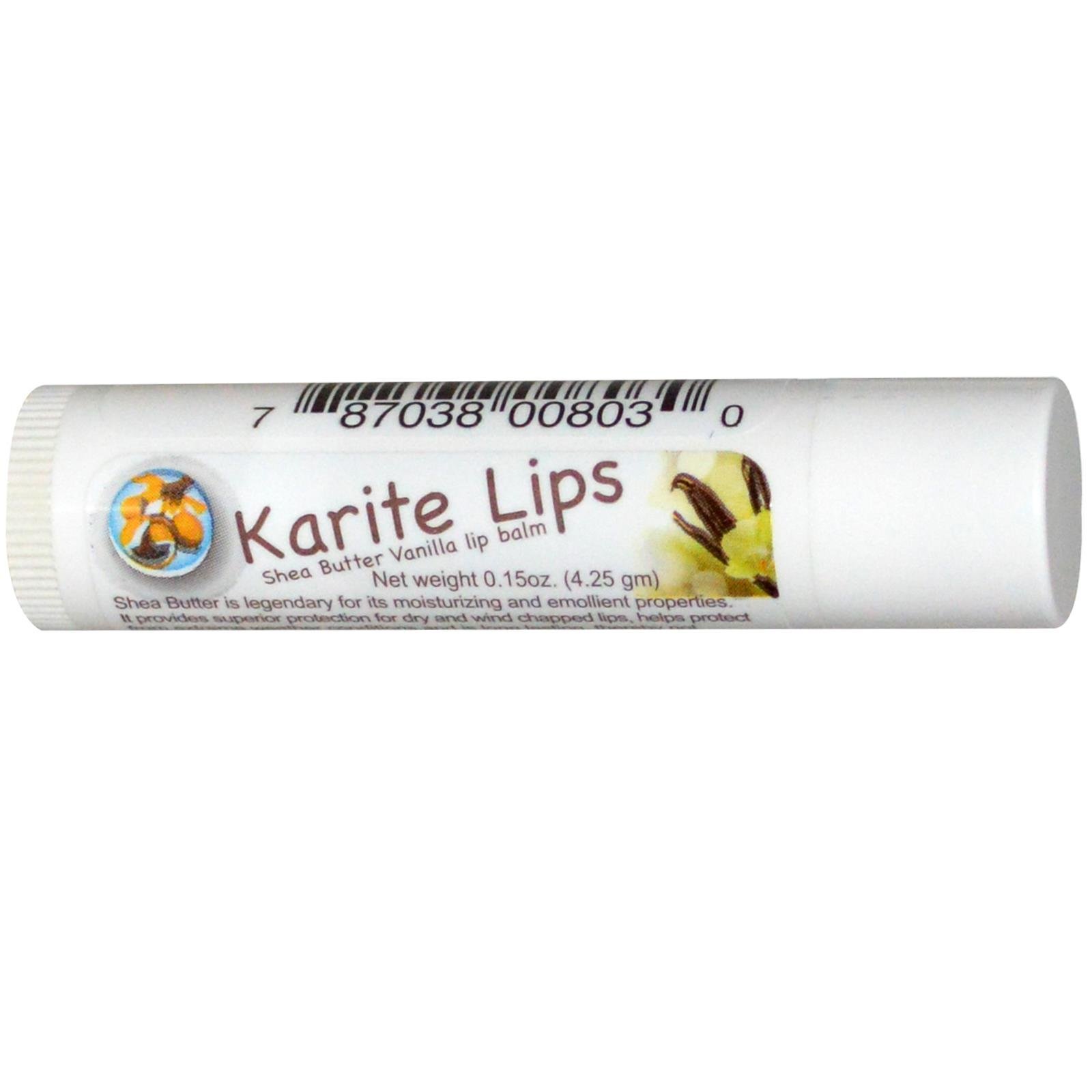 Mode de Vie Karite Lips Shea Butter Vanilla Lip Balm 0.15 oz Balm