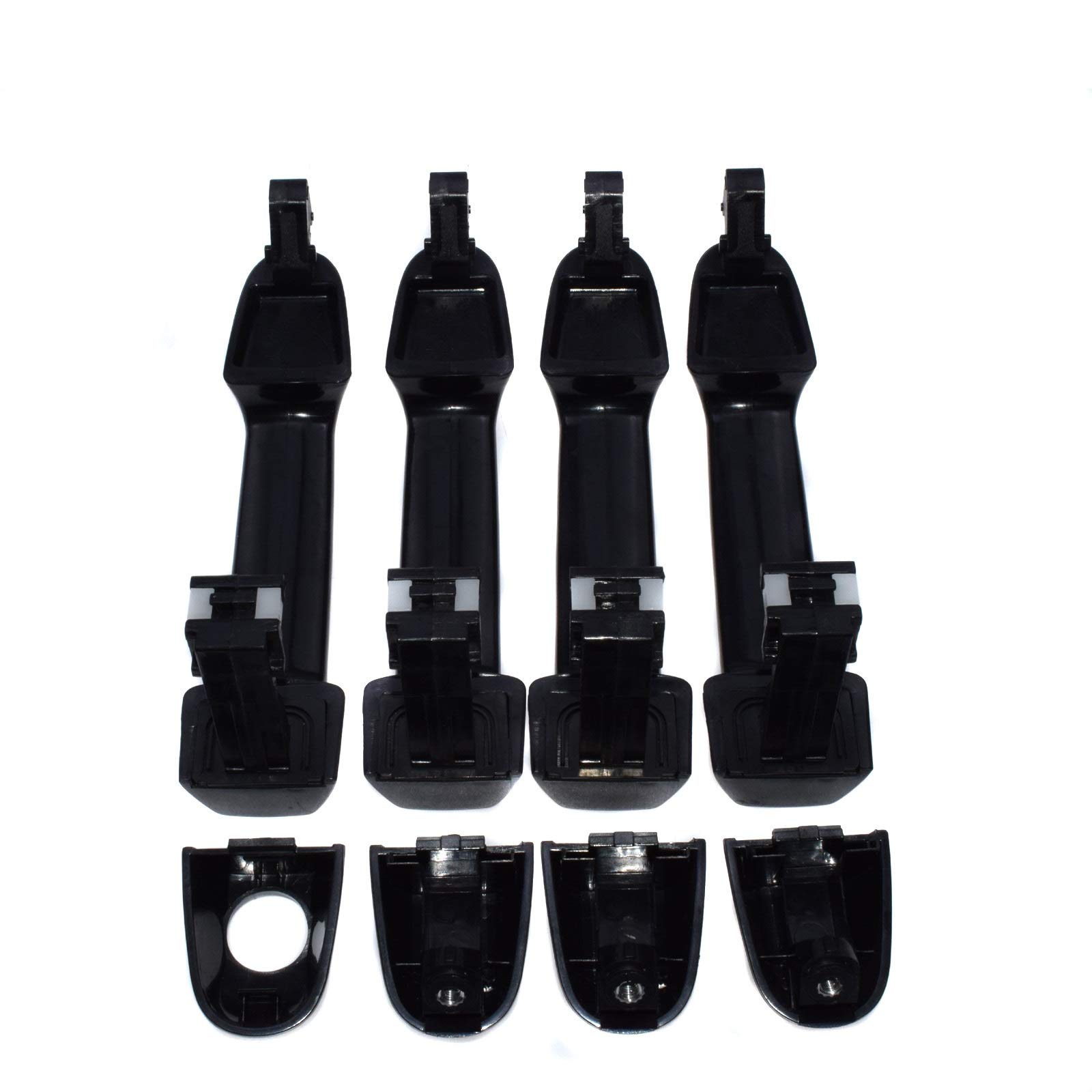 Przednie tylne lewe prawe zewnętrzne klamki do drzwi 2007-2012, dla HYUNDAI, dla Elantra, 826512H000 826612H000 836512H000 836612H000 osłona zewnętrznej klamki drzwi samochodu(4 pcs set)