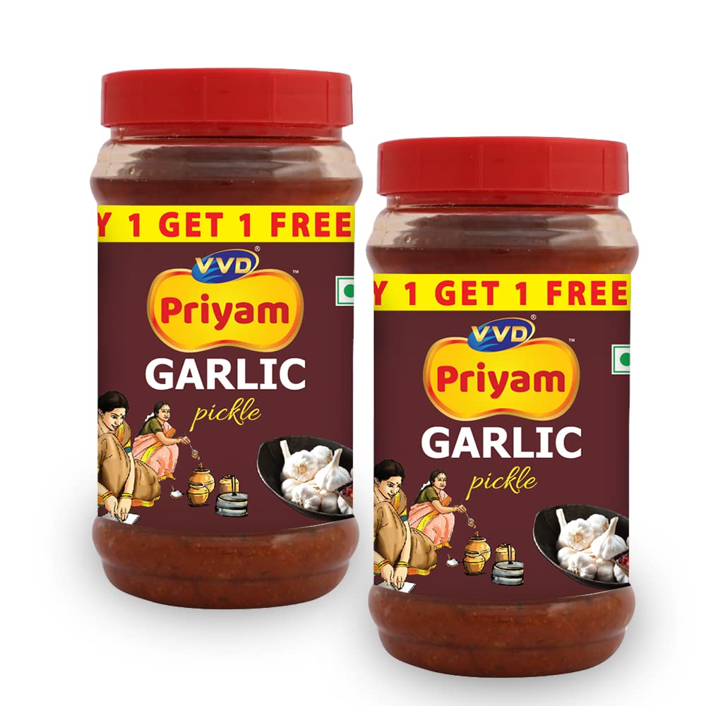 VVD Gold Vvd Priyam Garlic Pickle - Bottle |Poondu Oorukai|Vellulli Uragaya|Lahsun Ka Achar|Belluli Uppinakayi,400 Grams (B09J81M9QF) Amazon Price History, Amazon Price Tracker